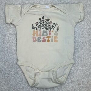 ‘Mimi’s Bestie’ Cream Onesie Size 6 Months